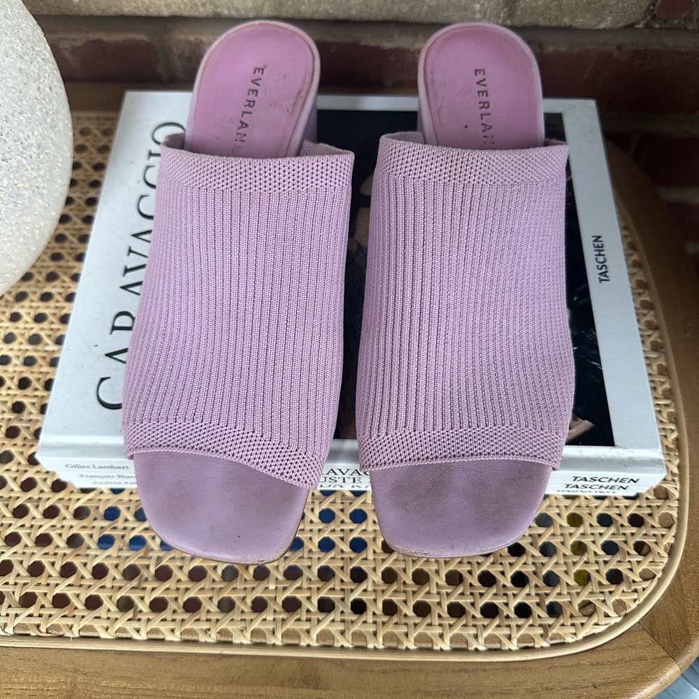 Everlane Lilac ReKnit Mules - discontinued color!